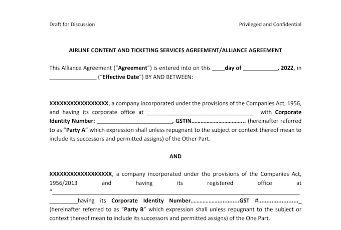 vet redline and structure contracts